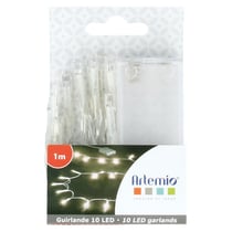 Guirlande led blanc 1 m - Artemio