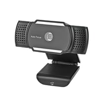 Nedis Webcam 2K 30fps avec Mise au Point Automatique et Microphone Intégré Noir