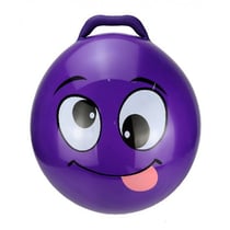 Ballon sauteur smiley qui tire la langue 55 cm violet - skippy ball - jeu pour rebondir enfant