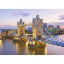Puzzle pont de londres : tower bridge et levee du jour 1000 pieces - collection monument angleterre - clementoni - 39022