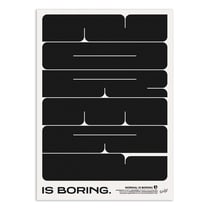 Affiche 50 x 70 cm - Normal is boring - Posterlad