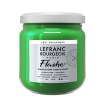 Peinture vinylique - Flashe - Vert printemps - 544 - Lefranc Bourgeois - 400ml