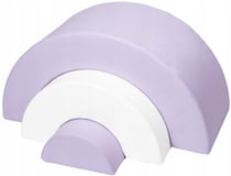 Arc en ciel - lot de 3 grand blocs blanc lilas - Velinda - Gris