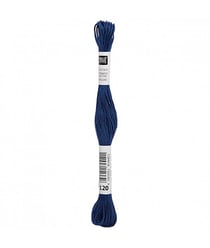 Fil à broder mouliné Uni - Rico Design 120 Bleu
