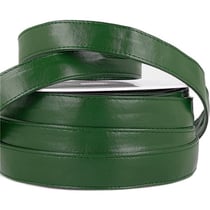 Bobine 10m Sangle simili cuir vert bouteille 25mm