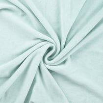 Tissu Jersey Velours Eponge uni Vert d'eau