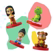 FABA Personnages Sonores Bien-être et mouvement - énfants à partire de 3 ans - Jouet avec Contenu Éducatif - Foncionnent avac la conteuse d'histoires FABA