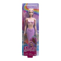 Poupée sirène avec cheveux et bandeau fantaisie