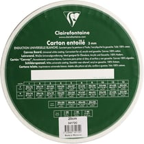 Carton Entoilé - 100% Coton - Diamètre 20 Cm - Clairefontaine