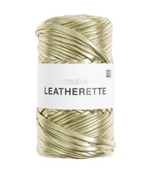 Fil à crocheter CREATIVE LEATHERETTE - 150gr - Rico Design 01 Or