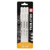 Feutres - Encre blanche - 3 tailles différentes - Gelly Roll - Sakura - Dessin