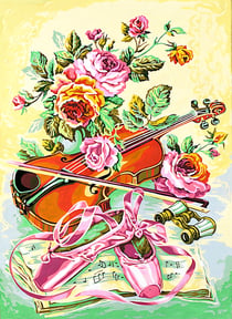Canevas antique Soir d'Opéra 45x60cm