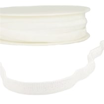 Bobine 30m Elastique métal lisière 10mm Blanc