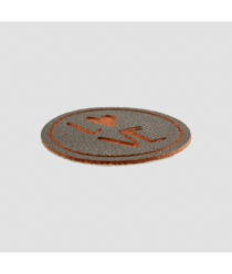 Étiquettes rondes "Love" Prym – Ø 25 mm - Prym – PVC souple – étiquettes décoratives pour couture et DIY Argent