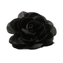 Broche fleur 11cm noir