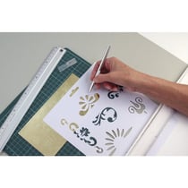 Outil de coupe et de perforation p. cire, long. 13 cm, aluminium, 1 pce