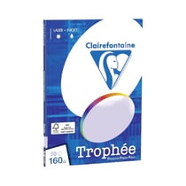 Ramette de papier - A4 - Lilas pastel - 160g - Impression - 50 feuilles - Clairefontaine