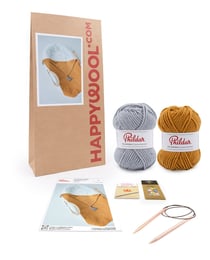 Kit Tricot Couverture Bébé Louis GOLD TU