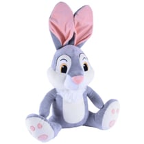 Grande peluche disney : lapin gris panpan 70 cm - doudou xl collection bambi