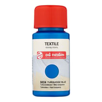 Peinture pour textile - bleu turquoise - Talens Art Creation - 50ml