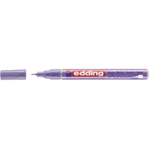 Marqueur peinture brillante pointe extra fine 0,8 mm - Edding - Violet métallisé