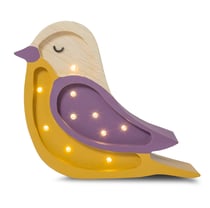 Lampe Veilleuse Oiseau Bordeaux Moutarde - Little Lights