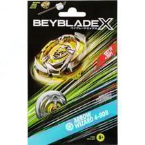 Toupie beyblade x arrow wizard 4-80b - type endurance - pack toupie et lanceur - hasbro f9582