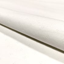 Tissu Jersey Coton ajouré Baby Blanc cassé