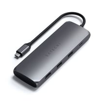 Satechi Hub USB-C Multiport Hybride avec Stockage SSD HDMI 4K Gris