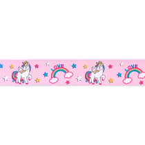 Ruban de Gâteau Licorne Rose (4 cm - 1 m)