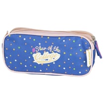 Trousse rectangulaire Teo Jasmin 22 CM - 2 compartiments Bleu