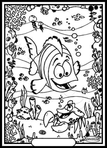 Tableau velours a colorier Posson clown Sericolor