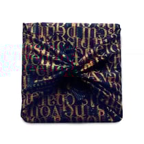 Carédeau Papier Cadeau Réutilisable 35x35cm Furoshiki Mat 100% Coton