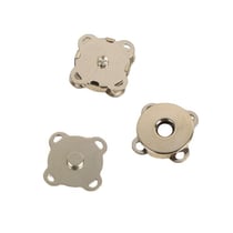 Lot de 2 attaches magnet aimantés à coudre argent 18mm