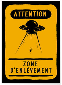 Poster Zone d'enlèvement | A3 : 29,7x42cm