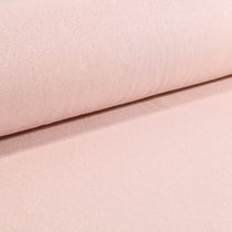 Tissu Toile Polycoton Lurex uni Cubex Rose Nude