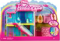 Coffret mini barbieland : la maison de poupee + 1 figurine et 2 accessoires - barbie - mattel hyf46