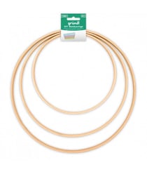 Lot de 3 anneaux en Bambou - Grundl Marron