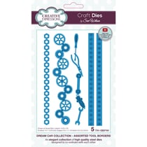 Matrices de découpe - Bords outils et engrenages - 5 dies - Creative Expressions