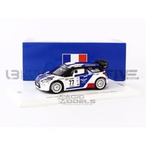 Voiture Miniature de Collection - SPARK - CITROEN DS3 WRC - Blanc / Rouge / Blanc - SF170
