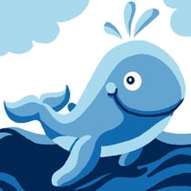LUC - Kit canevas Soudan La Baleine 25x25 cm