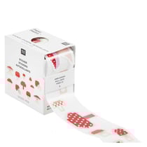 Autocollants mini champignon pixel 100 pcs - role