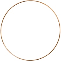 Anneau métallique, d 20 cm, ép. 3 mm, or, 1 pièce