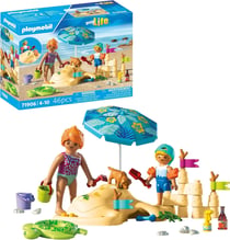 71906 Famille jouant dans le sable a la plage, My Life Vacances a la plage, 46 pieces, des 4 ans