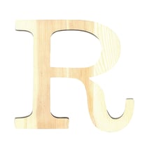 Lettre R - 11.5 cm - bois - Artemio