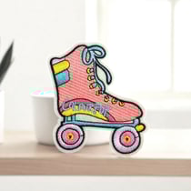 Patch brodé Roller rétro – Ecusson thermocollant roller derby