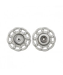 Boutons pression chaînettes 20 à 25mm (2 pièces) - Prym 25 Argent
