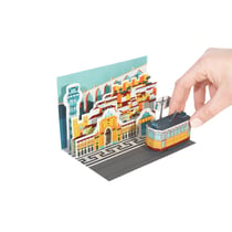 CARTE POSTALE DIORAMA DE LISBONNE