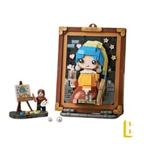 Jeux De Construction - Loz - Les Tableaux Décalés - La Demoiselle à La Perle Phosphorescente -