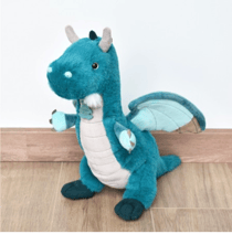Peluche dragon Gregoire – 40cm - Histoire D'Ours - Bleu